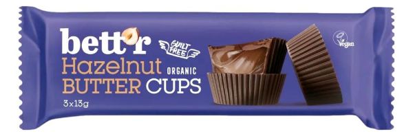 ButterCups με Φουντουκοβούτυρο Χ/ΓΛ (3x13gr)