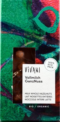 Σοκολάτα Γάλακτος με Φουντούκια BIO