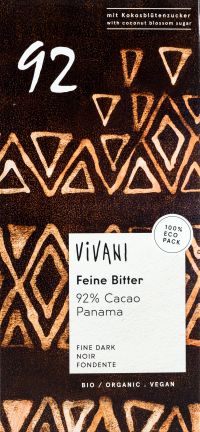 Fine Dark 92% Κακάο Μαύρη Σοκολάτα & Ζάχαρη Καρύδας BIO