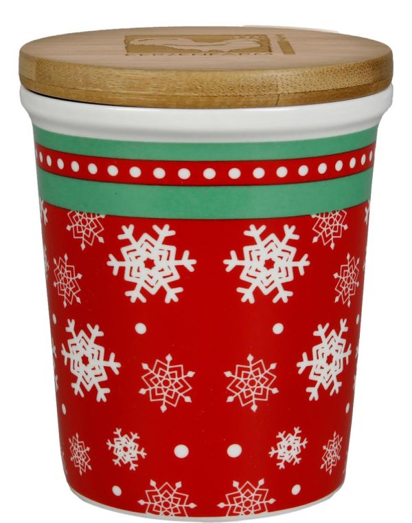 Vanilla and Cinnamon Scented Candle in Christmas Glass