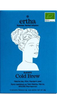 Κρύο Αφέψημα Με Τσάι Matcha, Μέντα, Φλούδα Μανταρινιού BIO