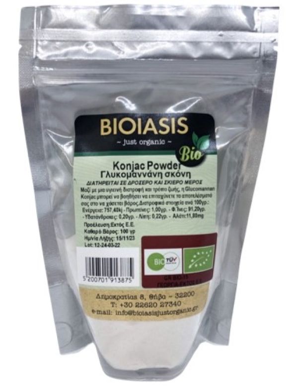 Ρίζα Konjac σε σκόνη (glucomannan powder)