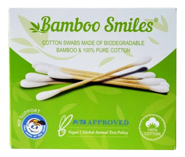 Biodegradable Bamboo and Organic Cotton Swabs