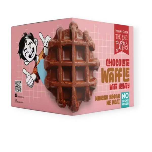 Waffles with Honey and Chocolate