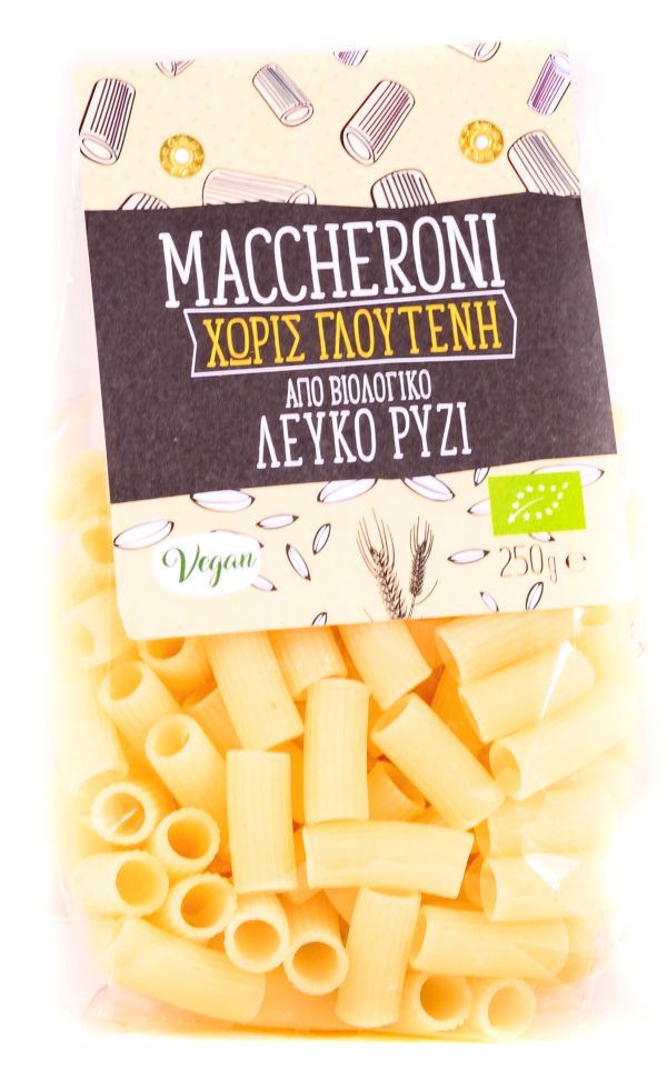 Organic Gluten-Free White Rice Maccheroni Pasta