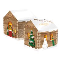 Χριστουγγενιάτικο Σπίτι Κουτί με Σοκολατάκια