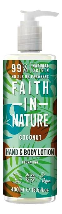 Λοσιόν Σώματος & Χεριών με Έλαιο Καρύδας & Βούτυρο Καριτέ