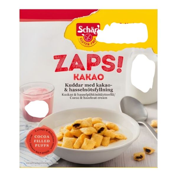 Δημητριακά Zaps Με Γεμ. Κακάο Φουντ. χωρίς γλουτένη