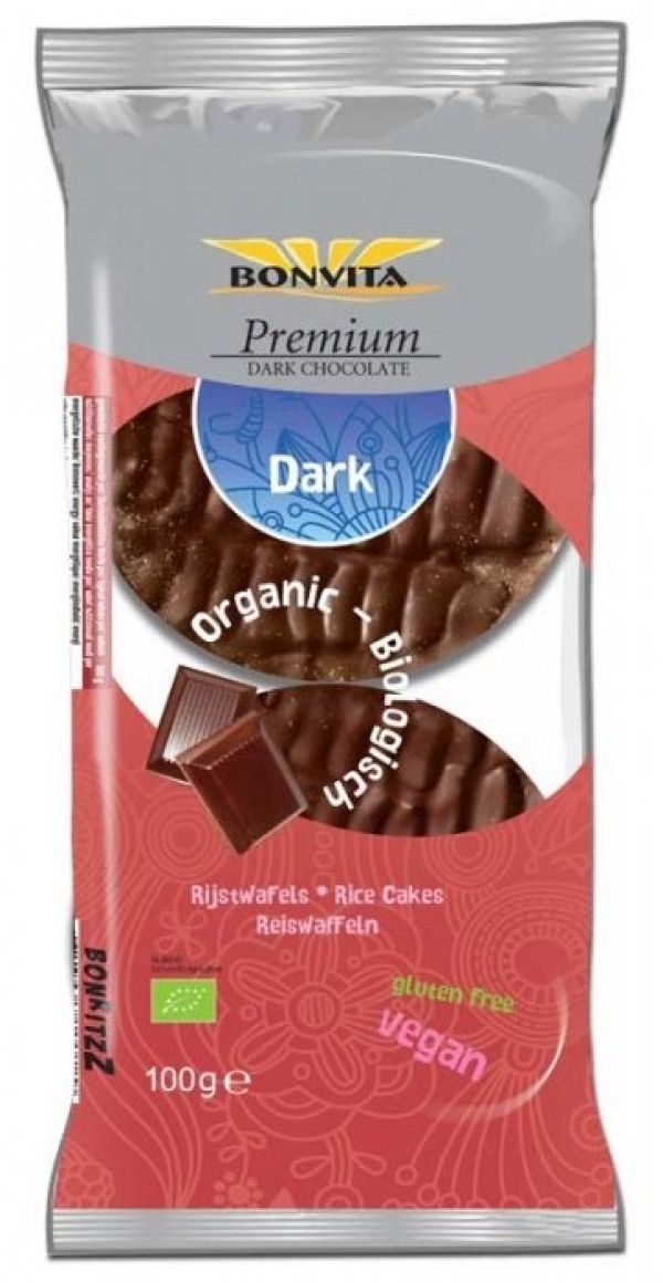 Organic Black Chocolate Rice Wafers