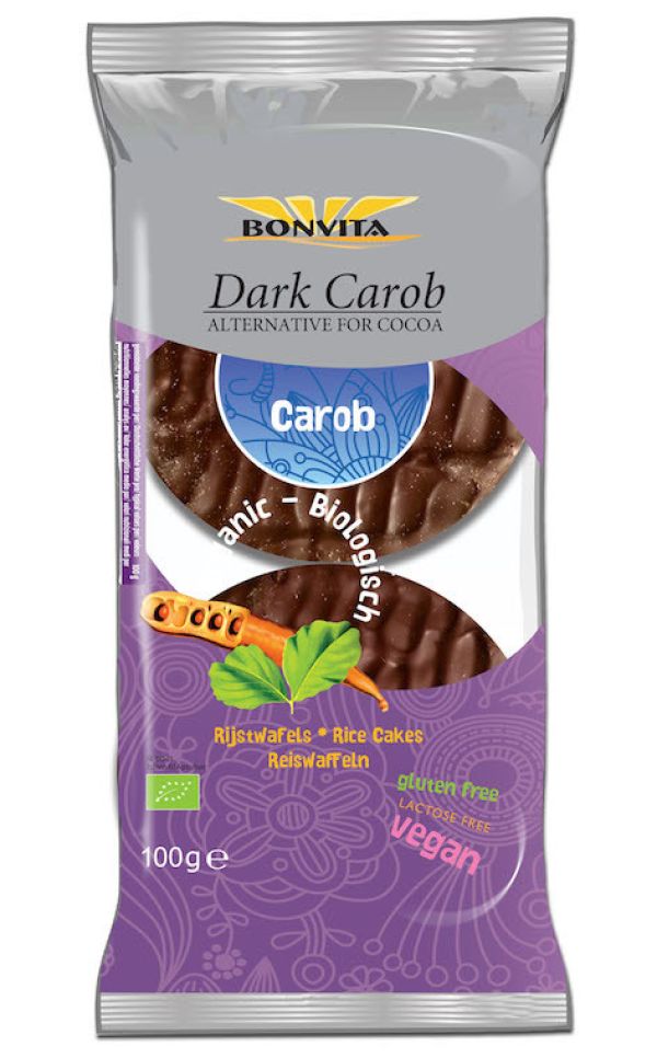 Organic Carob Cream Rice Wafers