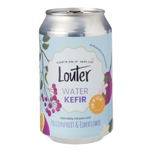 Passion Fruit Elderflower Water Kefir