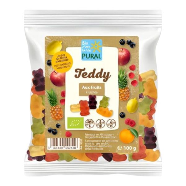 Βιολογικά Ζελεδάκια Φρούτων Teddy