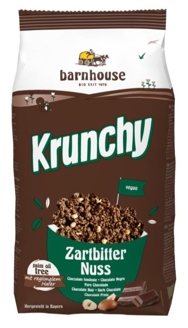 Μούσλι Krunchy - Μαύρη Σοκολάτα & Φουντούκι