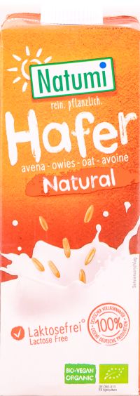 Βιολογικό Φυσικό Ρόφημα Βρώμης Χωρίς Λακτόζη