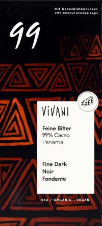 Fine Dark 99% Κακάο Μαύρη Σοκολάτα & Ζάχαρη Καρύδας BIO