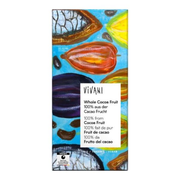 Whole Cocoa Fruit 100% Cocoa Bean Chocolate