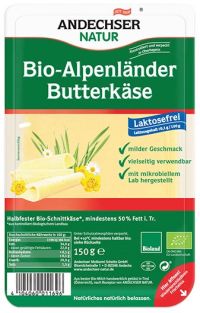 Βιολογικό Ημίσκληρο Κίτρινο Τυρί σε Φέτες Χωρίς Λακτόζη