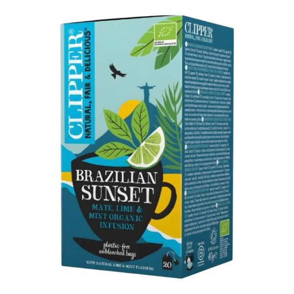 Πράσινο Τσάι με Μάτε, Λάιμ & Μέντα 'Brazilian Sunset' (20 φάκ.)