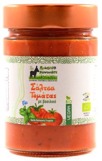 Βιολογική Σάλτσα Τομάτας με Βασιλικό