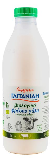 Βιολογικό Γάλα Αγελαδινό Light 1,5%