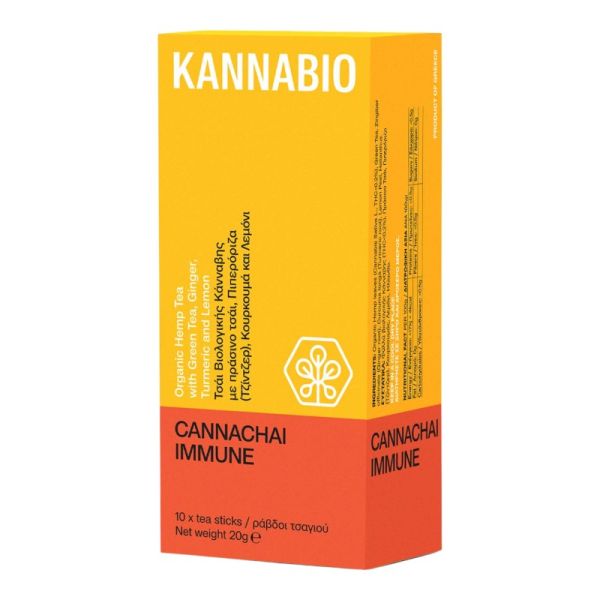 Τσάι Κάνναβης με Πράσινο Τσάι, Τζίντζερ, Κουρκουμά και Λεμόνι