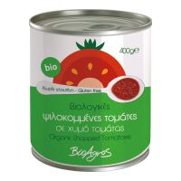 Βιολογικά Αποφλοιωμένα Τοματάκια σε Χυμό Τομάτας