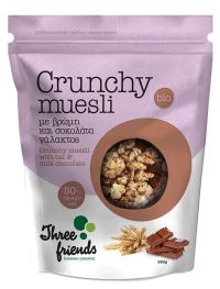 Crunchy Muesli με Βρώμη και Σοκολατα Γάλακτος ΒΙΟ