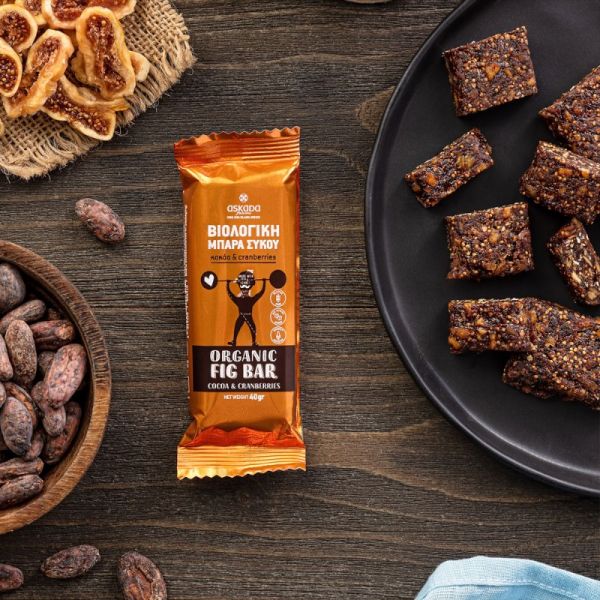 Μπάρα Σύκου με Κακάο & Cranberries