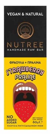 Μπάρα  Φράουλα & Πραλίνα BIO