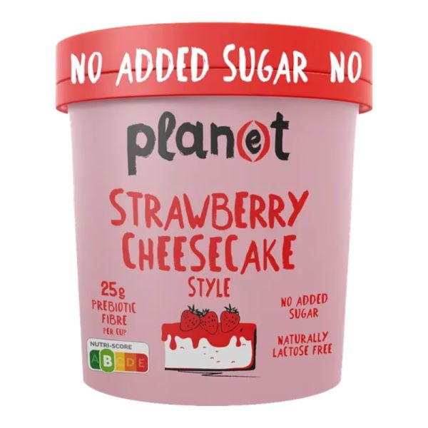 Παγωτό Φράουλα Strawberry Cheesecake Χωρίς Ζάχαρη
