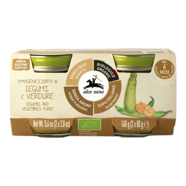 Legume and Vegetable Puree (2x80g) From 4-6 Months