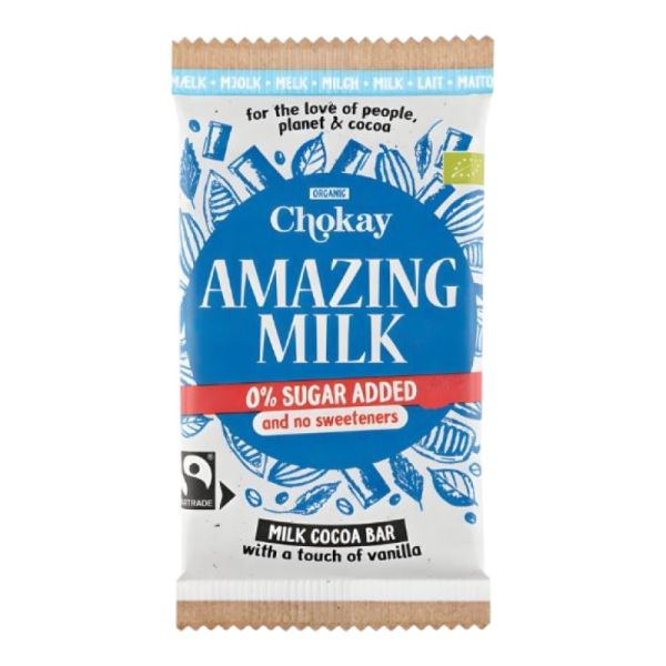 Σοκολάτα Γάλακτος 'Amazing Milk' Χωρίς Γλουτένη & Χωρίς Ζάχαρη